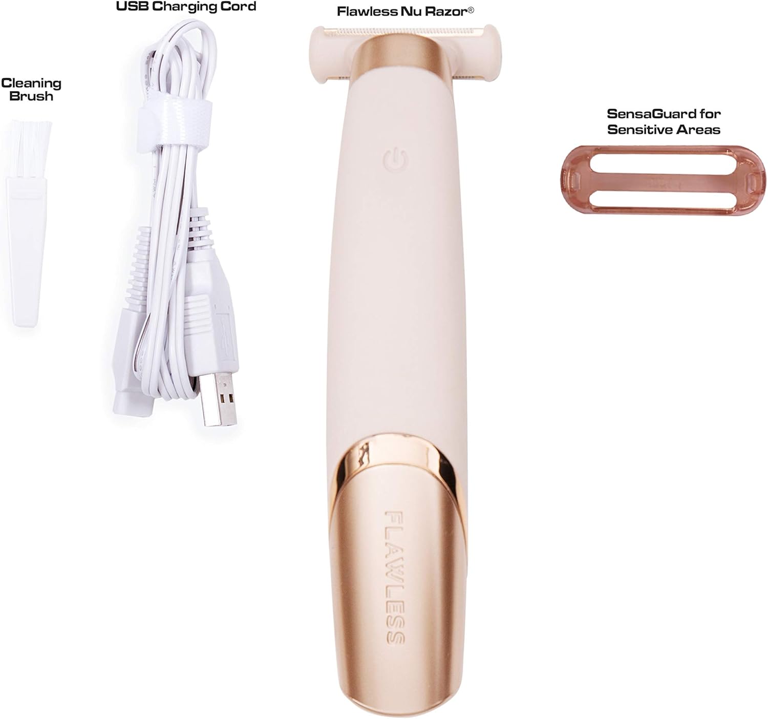 Finishing Touch Flawless Nu Razor Portable Cordless Rechargeable Electric Razor