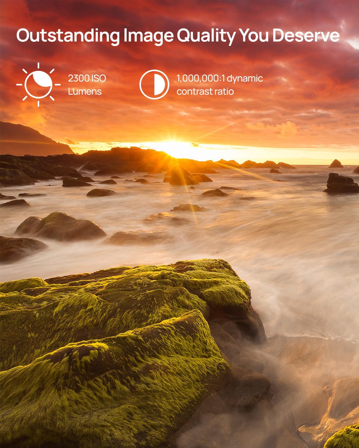 XGIMI AURA 2 UST Laser Projector, Dolby Vision, IMAX Enhanced, 2300 ISO Lumens, 1,000,000:1 Dynamic Contrast Ratio, 0.177:1 Throw Ratio, Intelligent Screen Adaption, 60W Harman Kardon Speakers