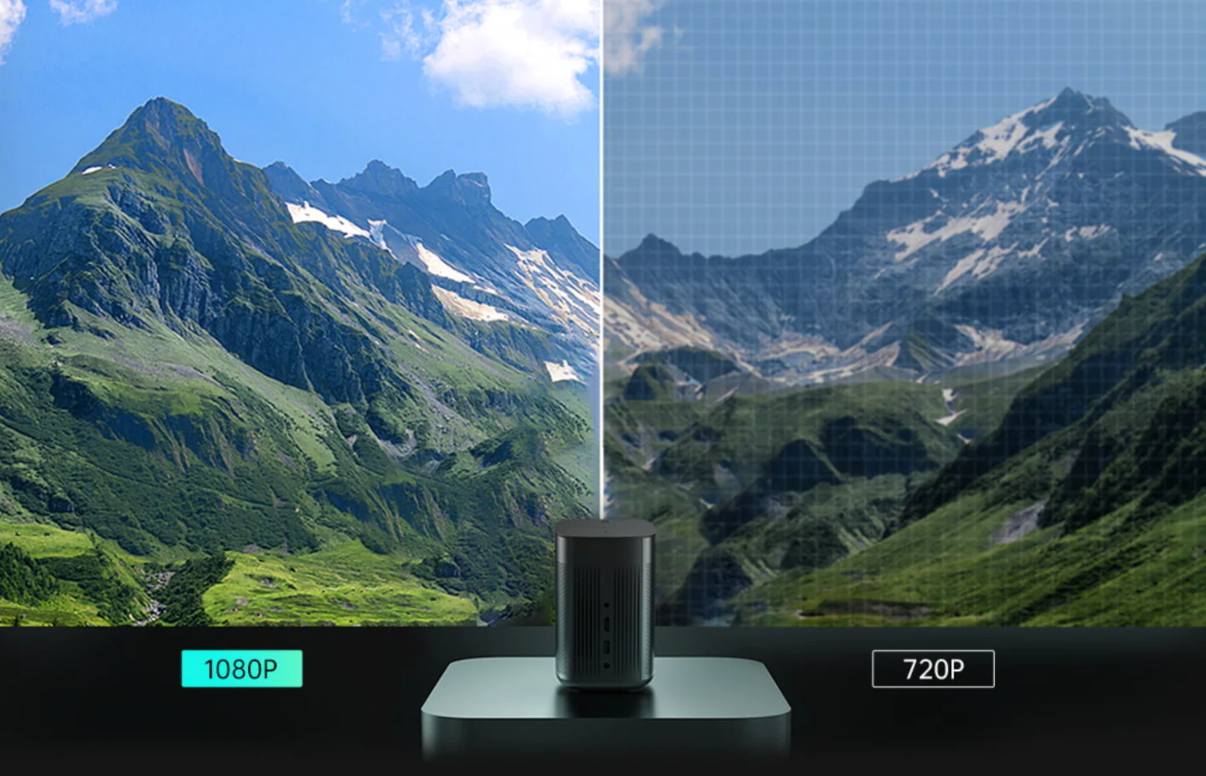 XGIMI MoGo Pro+ Android TV Projector,1080P Full HD Mini Smart Projector,Portable WiFi/Bluetooth Harman/Kardon Speaker,300 ANSI Lumen Indoor/Outdoor Theater Native Android 9.0 Video Projector